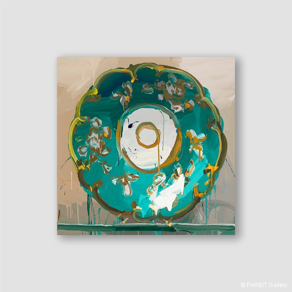 DE VLIEGHER Jan - Plate turquoise, 2017.17